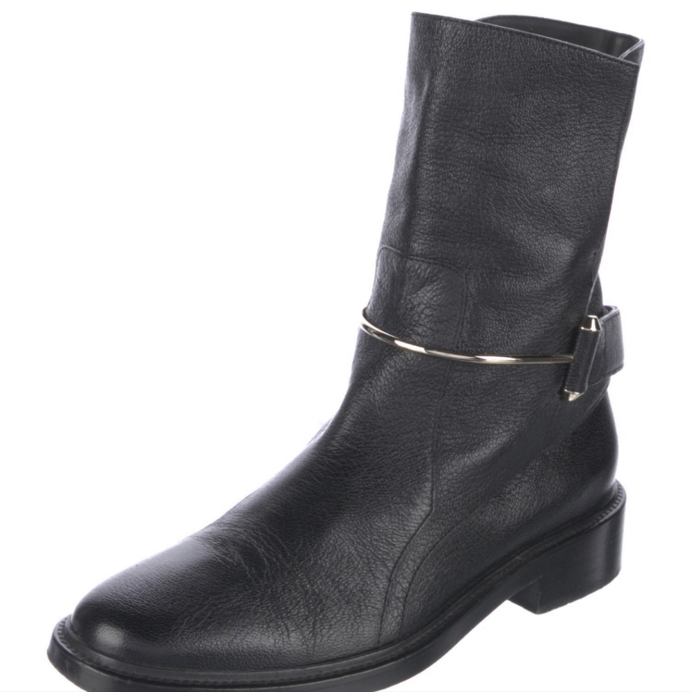 Balenciaga leather motor biker boots - Picture 2 of 4